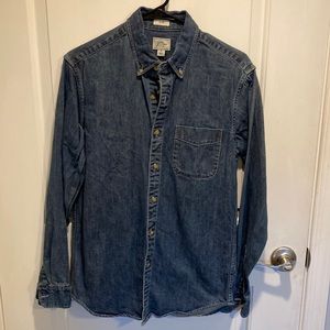 J. Crew Slim Mid-Weight Denim Shirt in Small